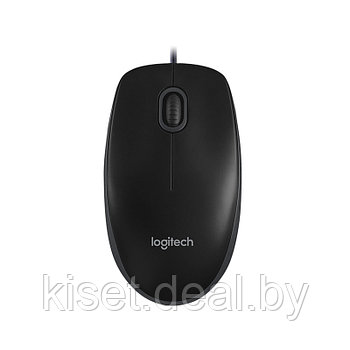 Мышь проводная Logitech B100 черный