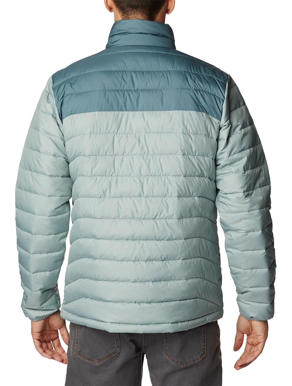 Куртка мужская Columbia Powder Lite Jacket зеленый, серый - фото 2 - id-p206895398