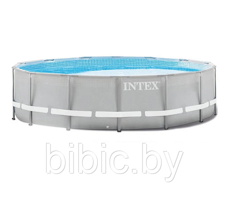 Каркасный бассейн Prism Frame круглый , интекс intex 26712NP плавательный для купания плавания семьи - фото 3 - id-p206990181