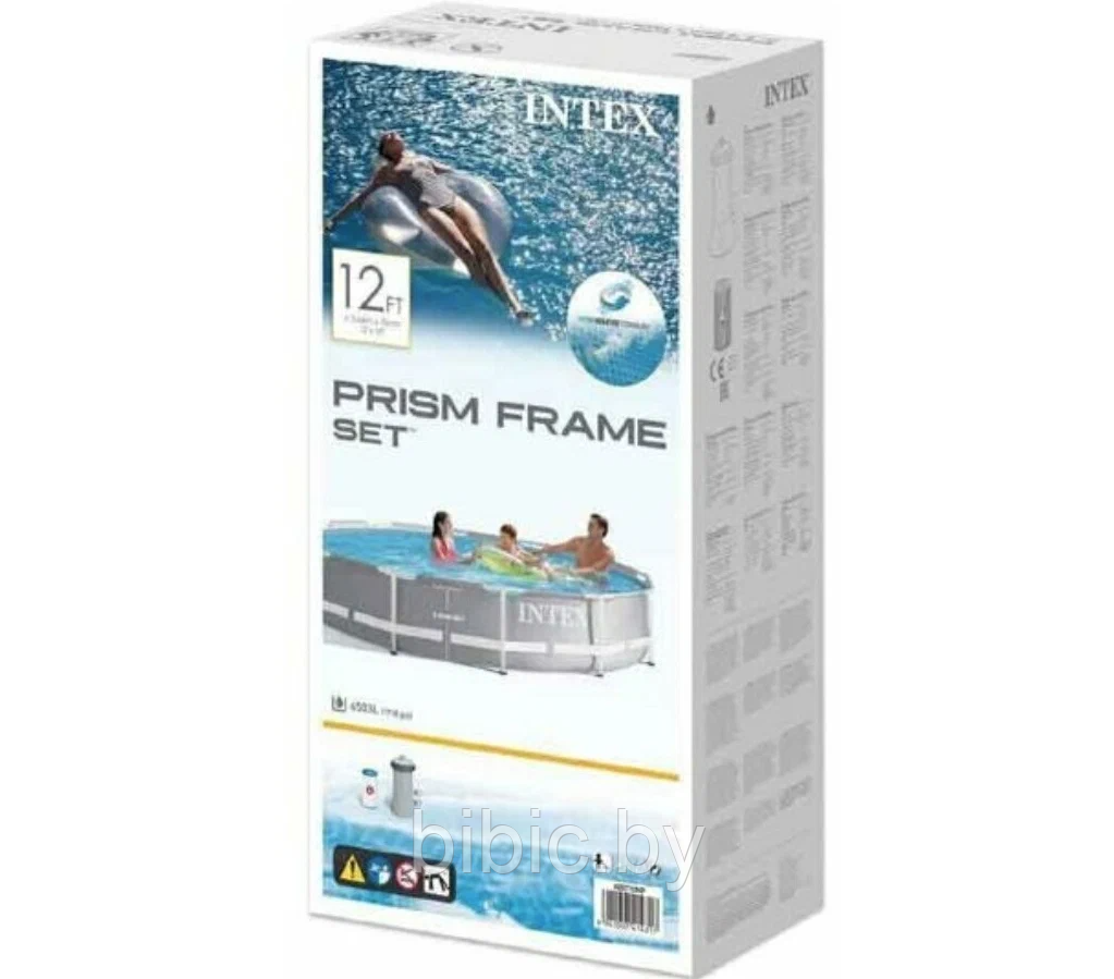 Каркасный бассейн Prism Frame круглый , интекс intex 26712NP плавательный для купания плавания семьи - фото 5 - id-p206990181