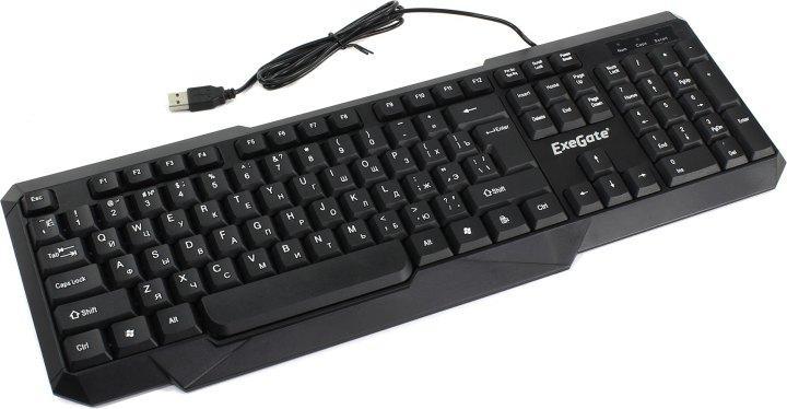 Клавиатура ExeGate Professional Standard LY-404 (USB, полноразмерная, влагозащищенная, 104кл., Enter большой, - фото 1 - id-p206990458