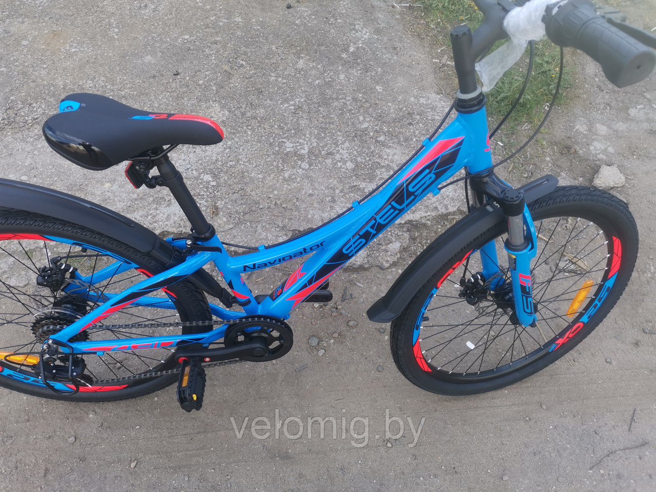 Горный подростковый Велосипед Stels Navigator 430 md (2023) Синий - фото 4 - id-p173349645