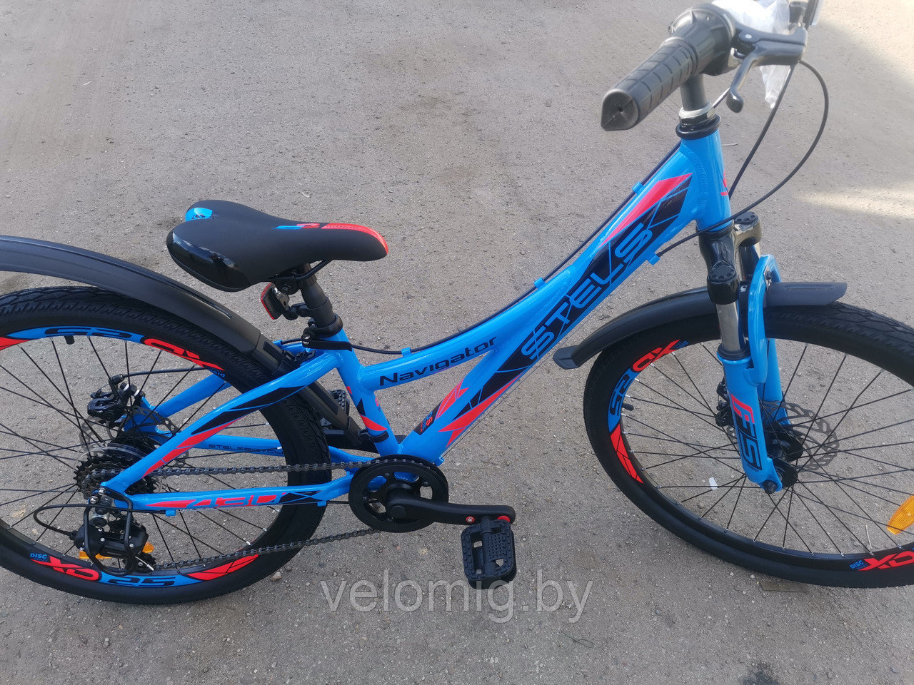 Горный подростковый Велосипед Stels Navigator 430 md (2023) Синий - фото 5 - id-p173349645