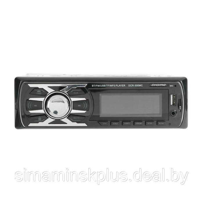 Автомагнитола Digma DCR-300MC 1DIN, 4 x 45 Вт, Bluetooth, USB, SD, AUX - фото 1 - id-p206992455