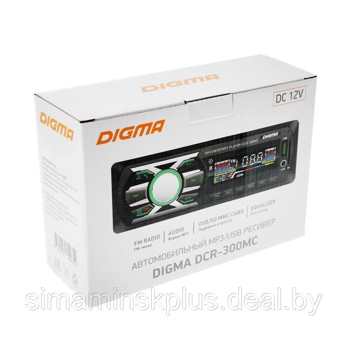 Автомагнитола Digma DCR-300MC 1DIN, 4 x 45 Вт, Bluetooth, USB, SD, AUX - фото 5 - id-p206992455
