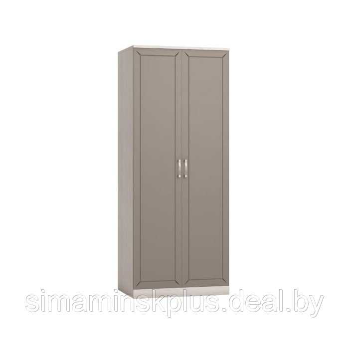 Шкаф 2-х дверный для одежды «Босфор», 804×532×1998 мм, ясень анкор светлый/глиняный серый - фото 1 - id-p206992941