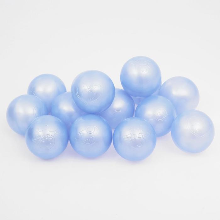 Набор шаров для сухого бассейна 500 шт, цвет: голубой перламутр - фото 1 - id-p206993711