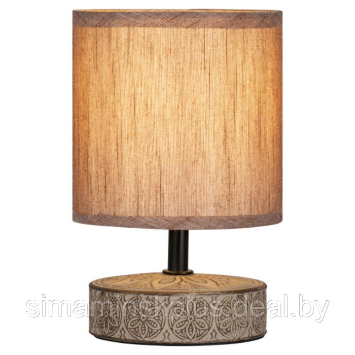 Настольная лампа Rivoli Eleanor 1хЕ14, 40 Вт керамика, цвет кофейный - фото 1 - id-p206993311