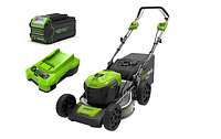 Аккумуляторная газонокосилка GreenWorks GD40LM46SPK4 40В G-MAX DigiPro (в комплекте АКБ + Зарядное устройство)