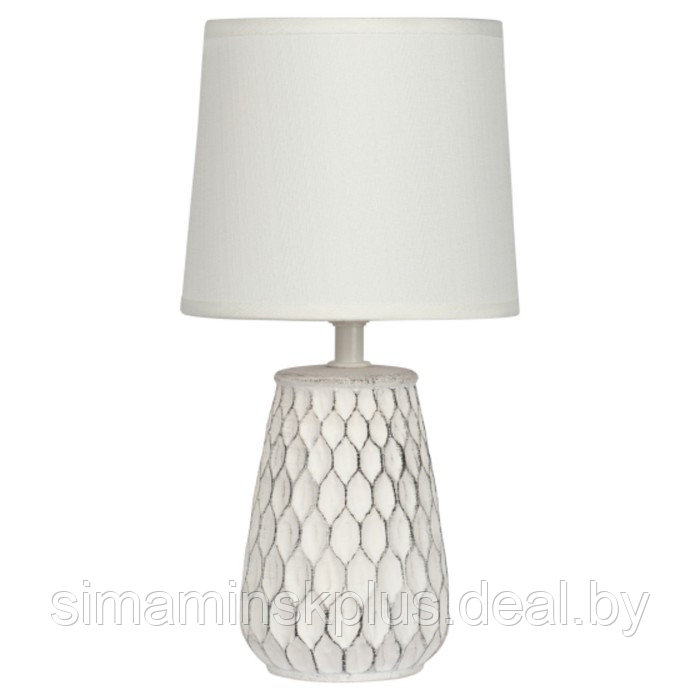 Настольная лампа Rivoli Bertha 1хЕ14, 40 Вт керамика, цвет белый - фото 7 - id-p206993368