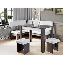 Кухонный уголок «Валенсия», стол 1200×600×740 мм, банкетка 2 шт, цвет венге / светлый