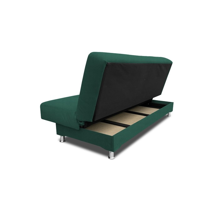 Прямой диван «Идальго», книжка, велюр bingo, цвет green - фото 2 - id-p206996643