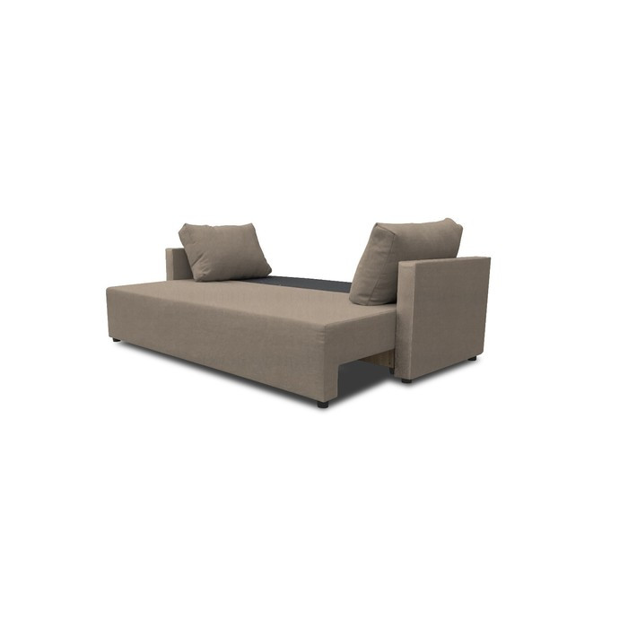 Прямой диван «Алиса 4», еврокнижка, велюр bingo, цвет beige - фото 3 - id-p206996713