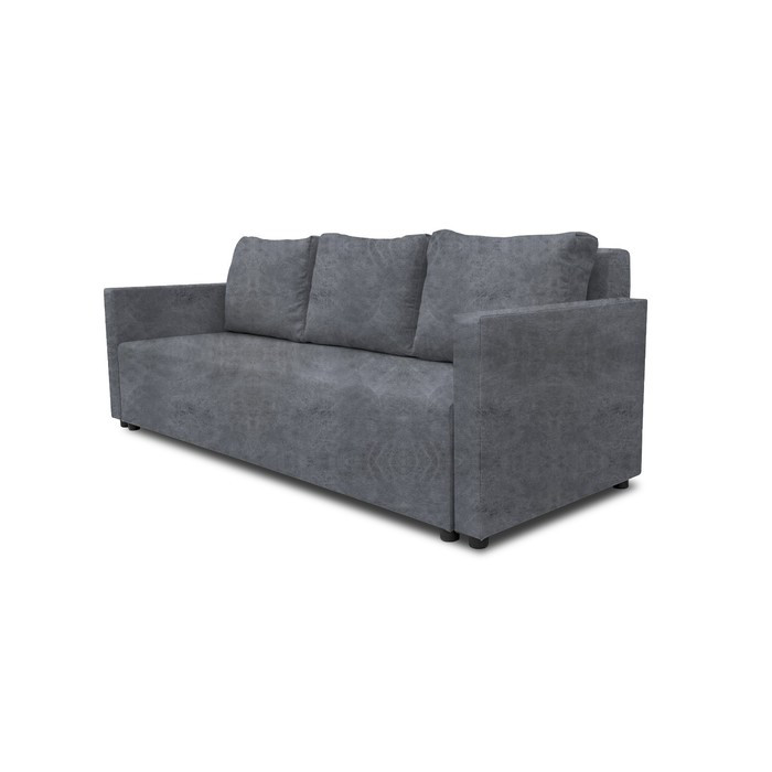 Прямой диван «Алиса 4», еврокнижка, велюр dakota, цвет grey - фото 6 - id-p206996725