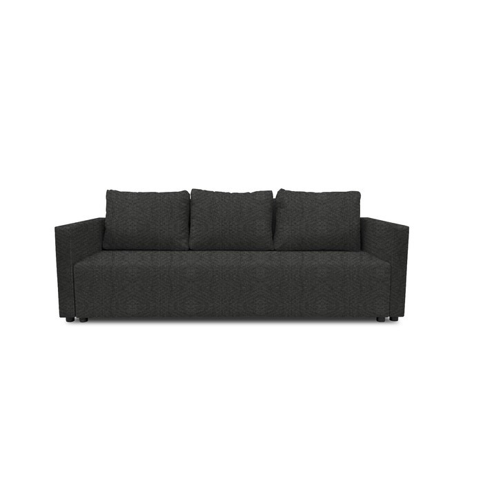 Прямой диван «Алиса 4», еврокнижка, рогожка savana, цвет grey - фото 1 - id-p206996740