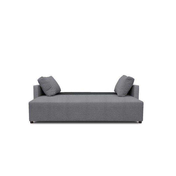 Прямой диван «Алиса 4», еврокнижка, рогожка solta, цвет grey - фото 4 - id-p206996750