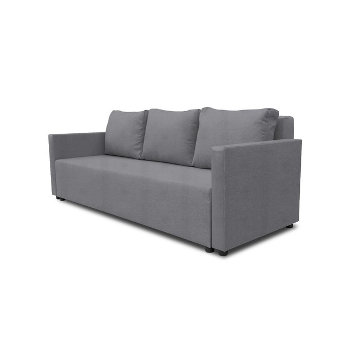 Прямой диван «Алиса 4», еврокнижка, рогожка solta, цвет grey - фото 6 - id-p206996750