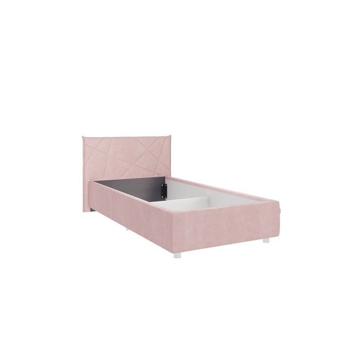 Кровать Бест с ортопедом 900х2000 нежно-розовый (велюр) - фото 1 - id-p206995775