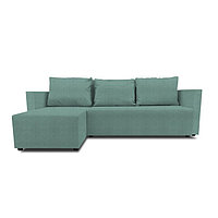 Угловой диван «Алиса 3», еврокнижка, велюр bingo, цвет mint