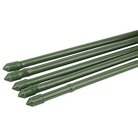 Колышек для подвязки растений, h = 150 см, d = 0.8 см, набор 5 шт., металл в пластике, «Бамбук»
