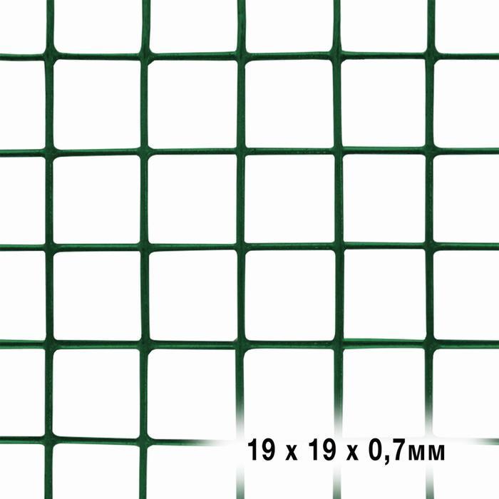 Сетка универсальная, 0,5 × 5 м, ячейка 1,9 × 1,9 см, толщина 0,7 мм, металл в пластике - фото 2 - id-p206997900