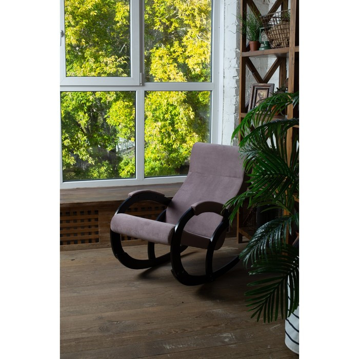 Кресло-качалка «Корсика», ткань микровелюр, цвет jawa - фото 4 - id-p206996945