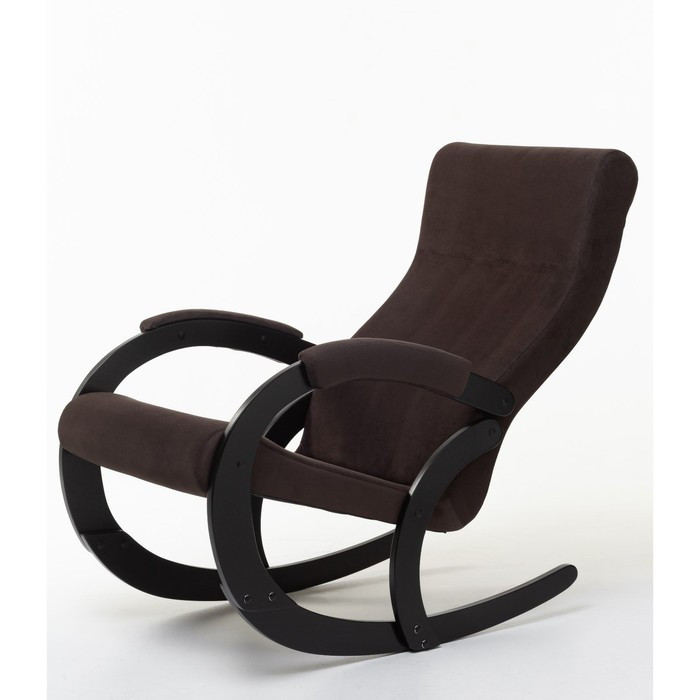 Кресло-качалка «Корсика», ткань микровелюр, цвет coffe - фото 1 - id-p206996946