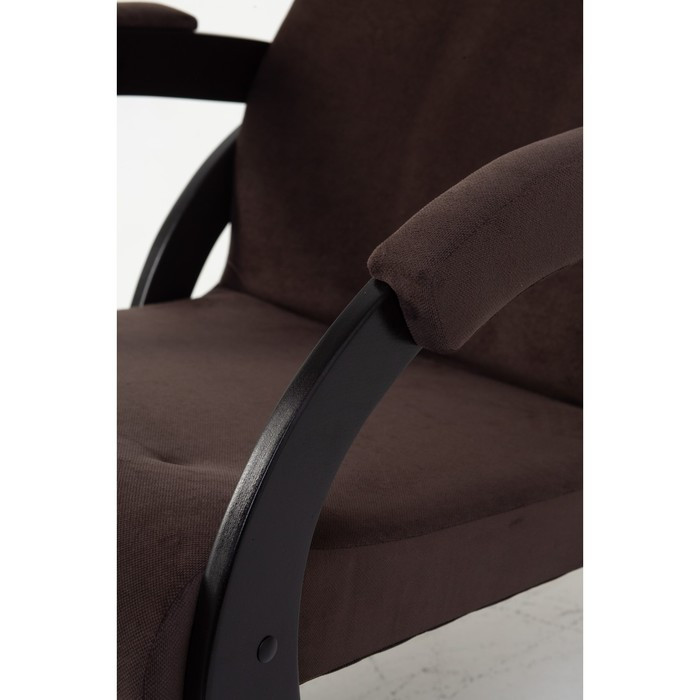 Кресло-качалка «Корсика», ткань микровелюр, цвет coffe - фото 4 - id-p206996946