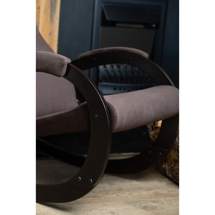 Кресло-качалка «Корсика», ткань микровелюр, цвет coffe - фото 7 - id-p206996946