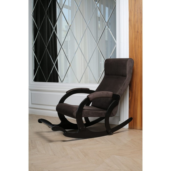 Кресло-качалка «Марсель», ткань микровелюр, цвет coffe - фото 5 - id-p206996949