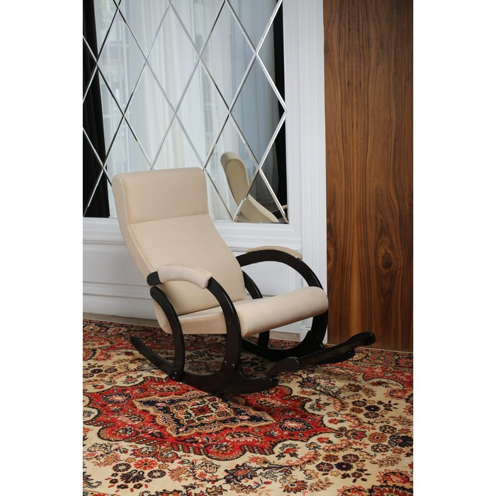 Кресло-качалка «Марсель», ткань микровелюр, цвет beige - фото 5 - id-p206996951