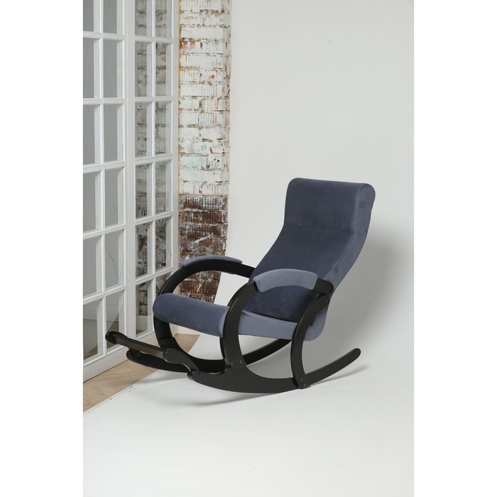 Кресло-качалка «Марсель», ткань микровелюр, цвет navy - фото 6 - id-p206996953