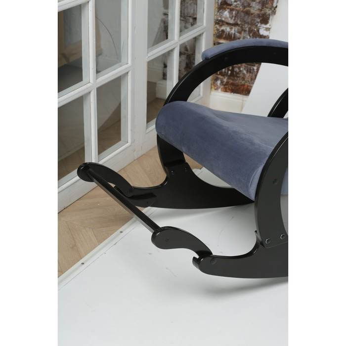 Кресло-качалка «Марсель», ткань микровелюр, цвет navy - фото 7 - id-p206996953