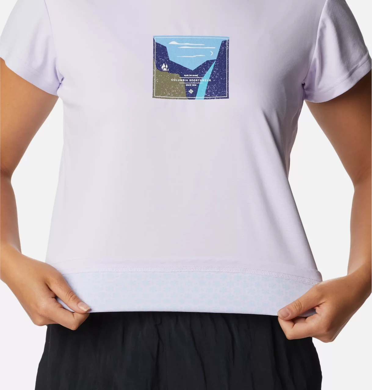 Футболка женская Columbia W Zero Ice Cirro-Cool SS Shirt фиолетовый - фото 5 - id-p206895667
