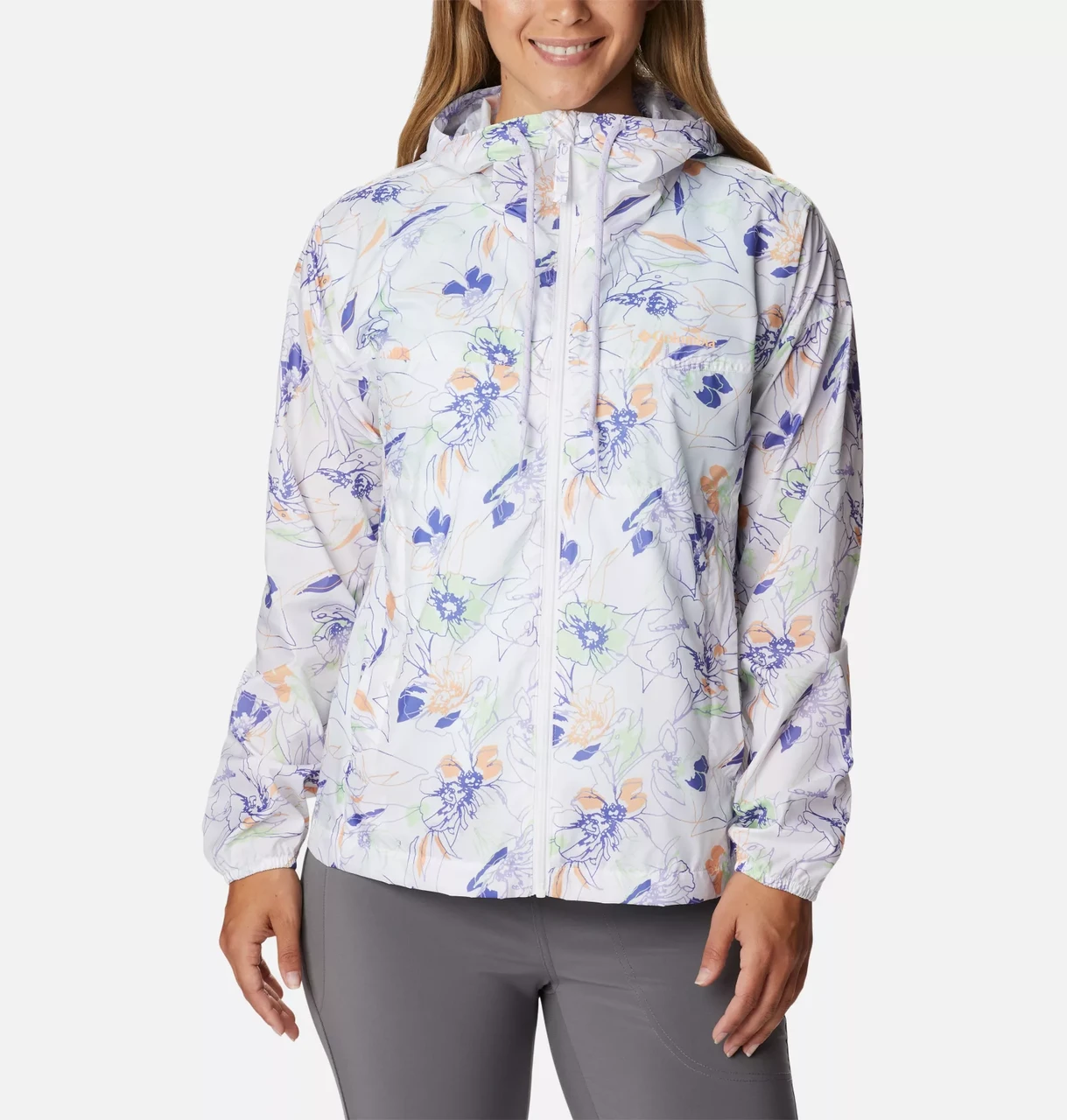 Куртка женская Columbia Flash Challenger™ Novelty Windbreaker белый