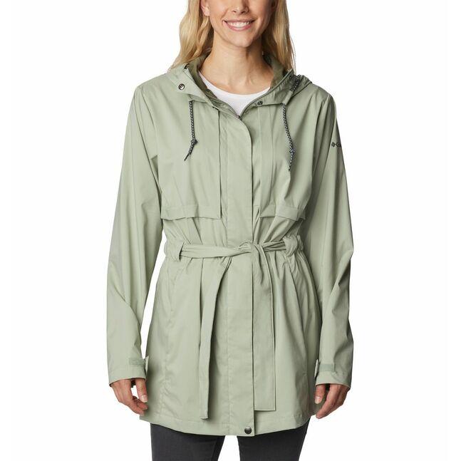 Куртка женская Columbia Pardon My Trench Rain Jacket зеленый - фото 1 - id-p206895335