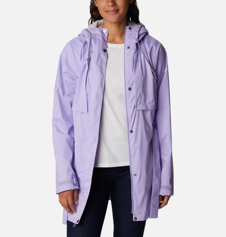 Куртка женская Columbia Pardon My Trench Rain Jacket фиолетовый - фото 6 - id-p206895340