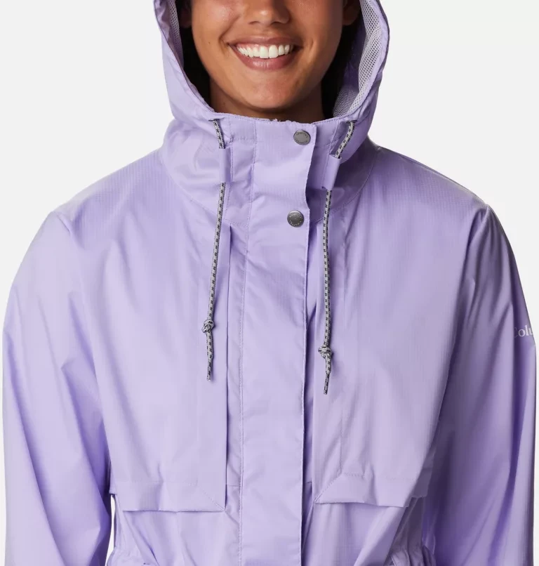 Куртка женская Columbia Pardon My Trench Rain Jacket фиолетовый - фото 4 - id-p206895341