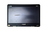 Крышка матрицы Asus VivoBook X411 с рамкой, в сборе с петлями, фиолетовая, фото 2