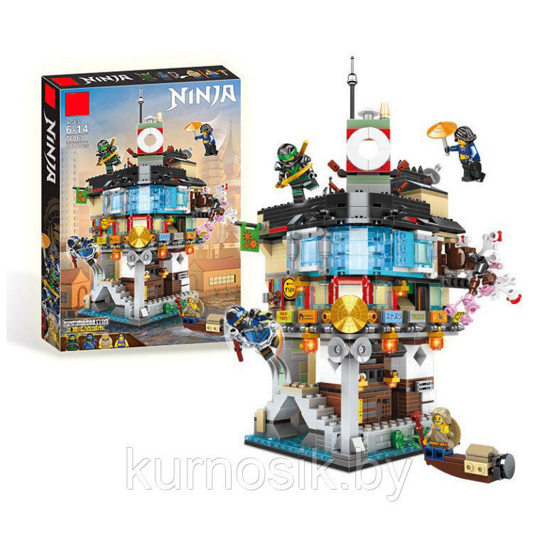 Конструктор 76063 Leduo Ninjago Ниндзяго Мини Ниндзяго Сити, 1075 деталей - фото 2 - id-p207008835