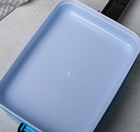 Ланч-бокс "С собой", прямоугольный, 2 уровня: 0,4 л, 1,15 л, с ложкой, цвета МИКС, фото 4