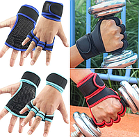 Перчатки для фитнеса Training gloves 1 пара / Профессиональные тренировочные перчатки для тяжелой атлетики с у