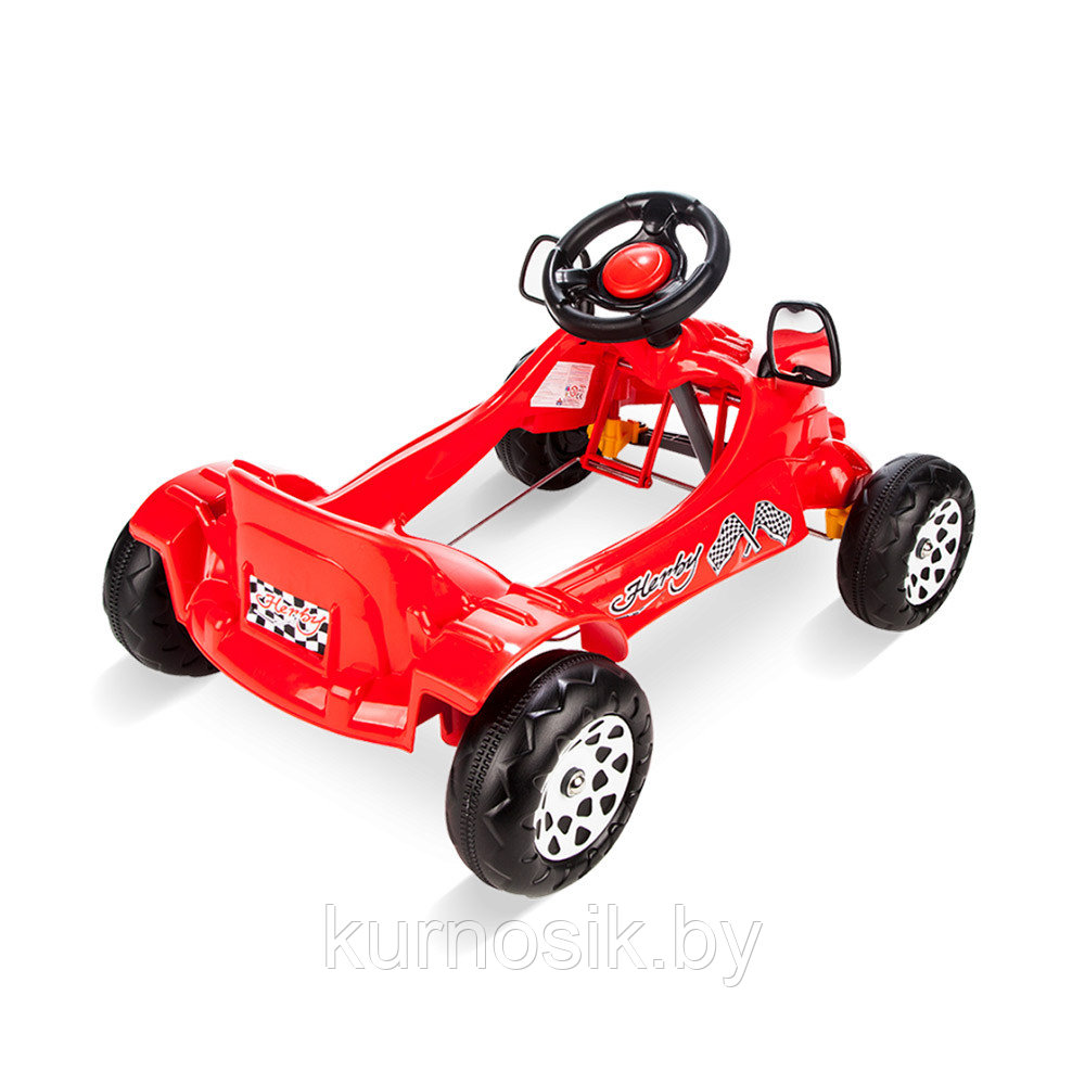 Педальная машина PILSAN Herby Car Red, 07302 - фото 2 - id-p207011018