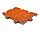 Плитка тротуарная "Волна" 220х110х80 (оранжевый), фото 2