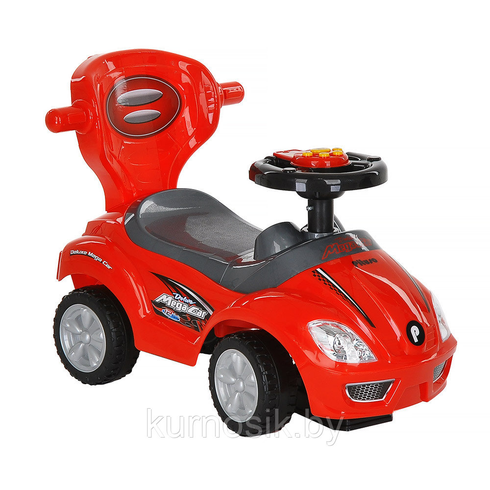 Машинка каталка PITUSO Mega Car с ручкой Red/Красный, 382 - фото 3 - id-p207012850