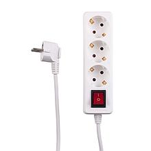 Удлинитель 3 гнезда 5м, 10А/2,3кW с з/к и выкл.,
ПВС 3х0,75 "POWERMAN" ETP
