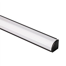 Угловой алюминиевый профиль LL-2-ALP008 черный/белый 
для светодиодной ленты