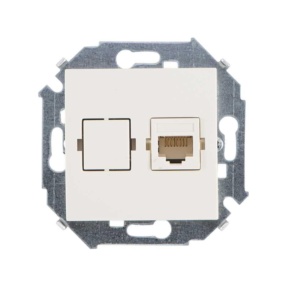 1591598-031 Розетка для передачи данных RJ45 Cat.5e
UTP (Systimax) цвета слоновая кость