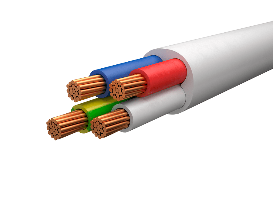 Провод ПВС 4х1,5 белый
