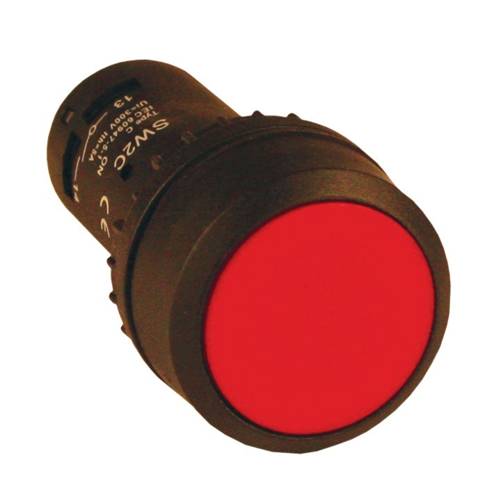 Кнопка SW2C-11 с фиксацией красная NO+NC EKF PROxima